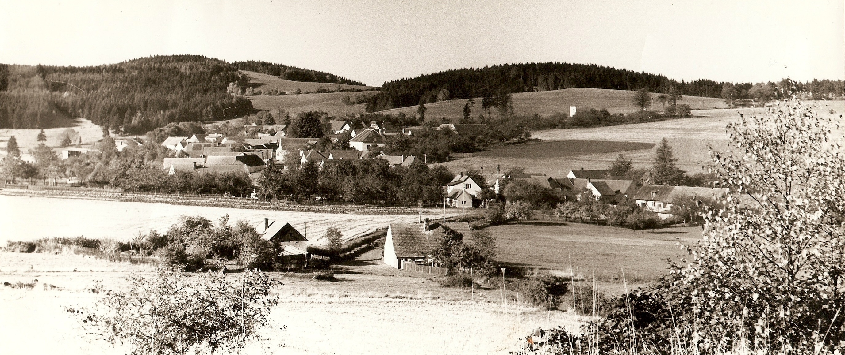 Pohled od Skalky 1970 (majitelka Pelešková)